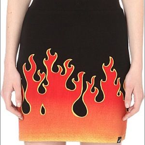 Illustrated People Flame Mini Skirt